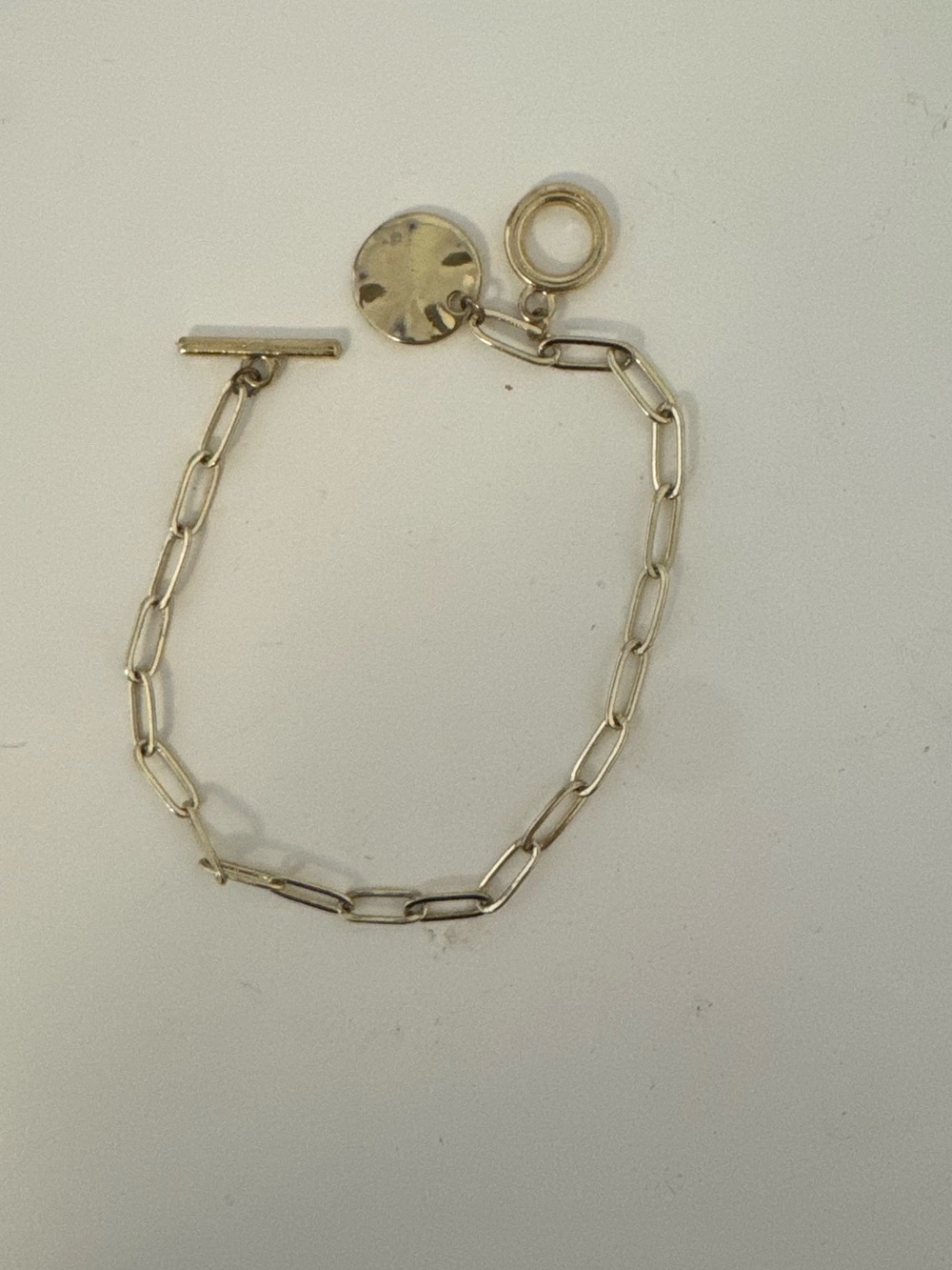 Gold Chain Link Toggle Bracelet - Women Jewelry